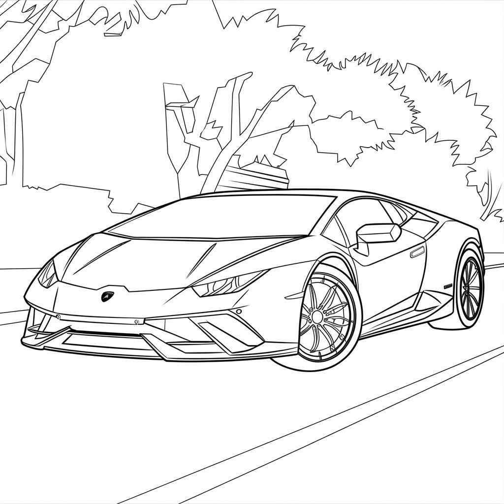 police car coloring page