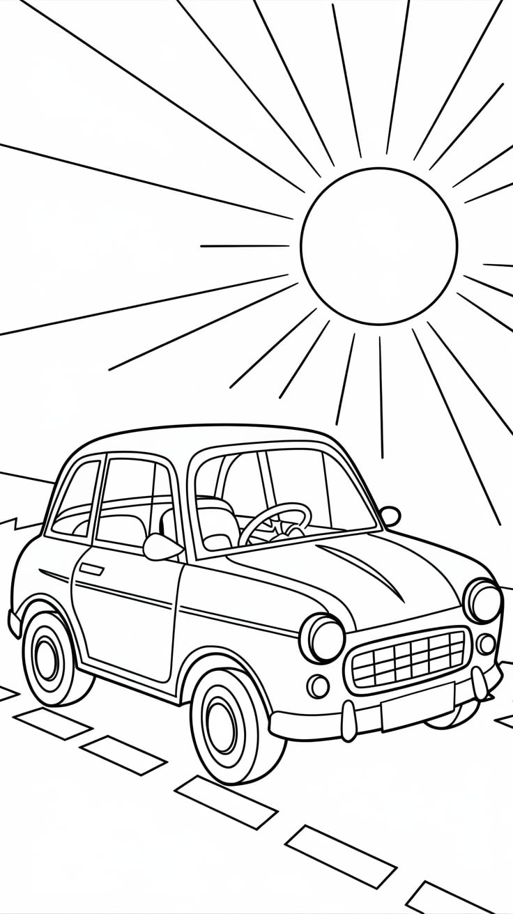 car coloring pages printable