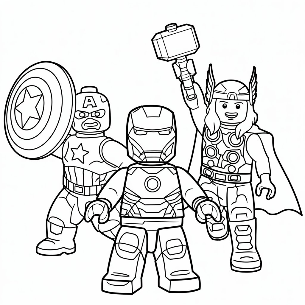 lego avengers coloring pages