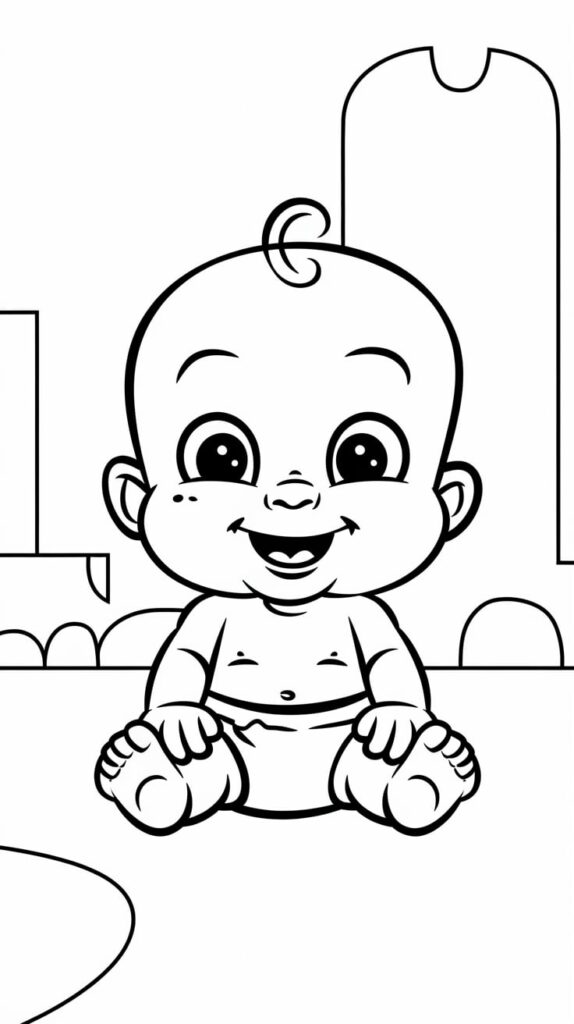 baby doll coloring pages