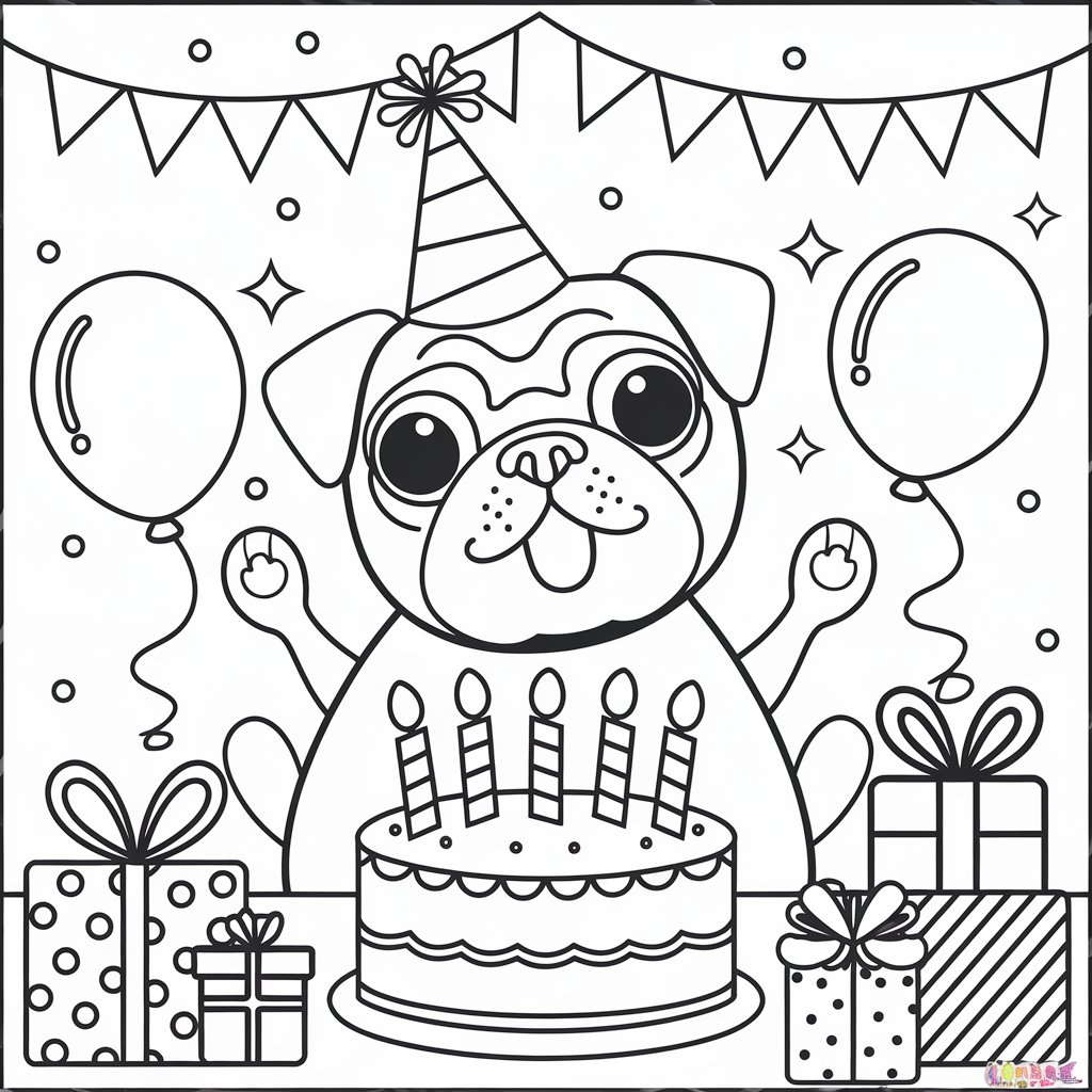 coloring pages party