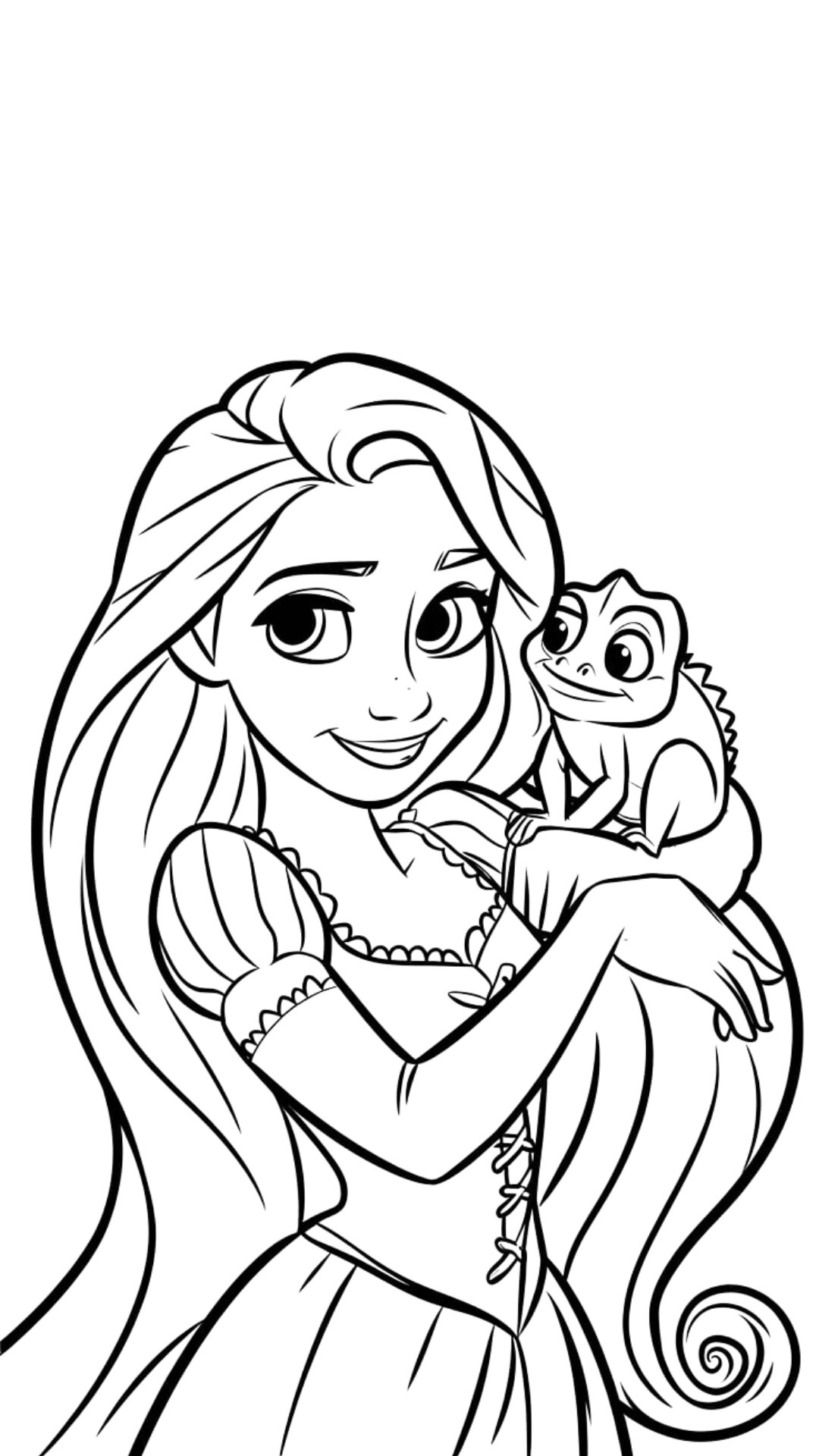 disney princess rapunzel coloring pages
