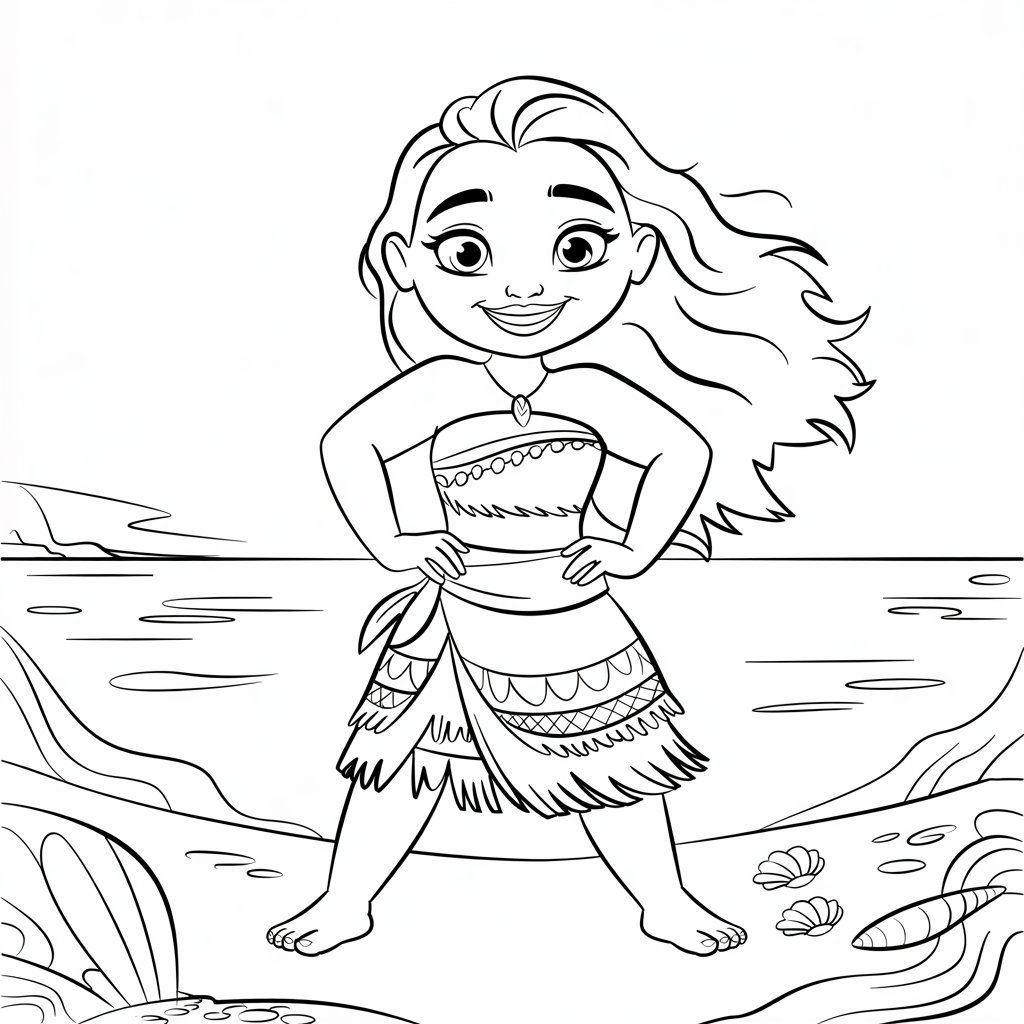 printable moana coloring pages