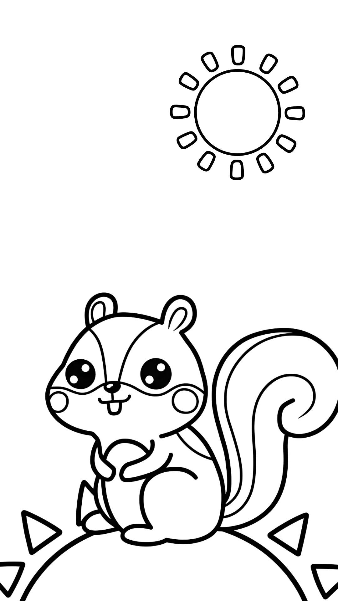 printable squirrel coloring pages
