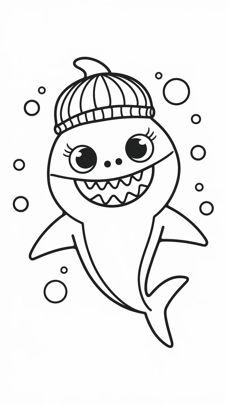 shark coloring pages free download