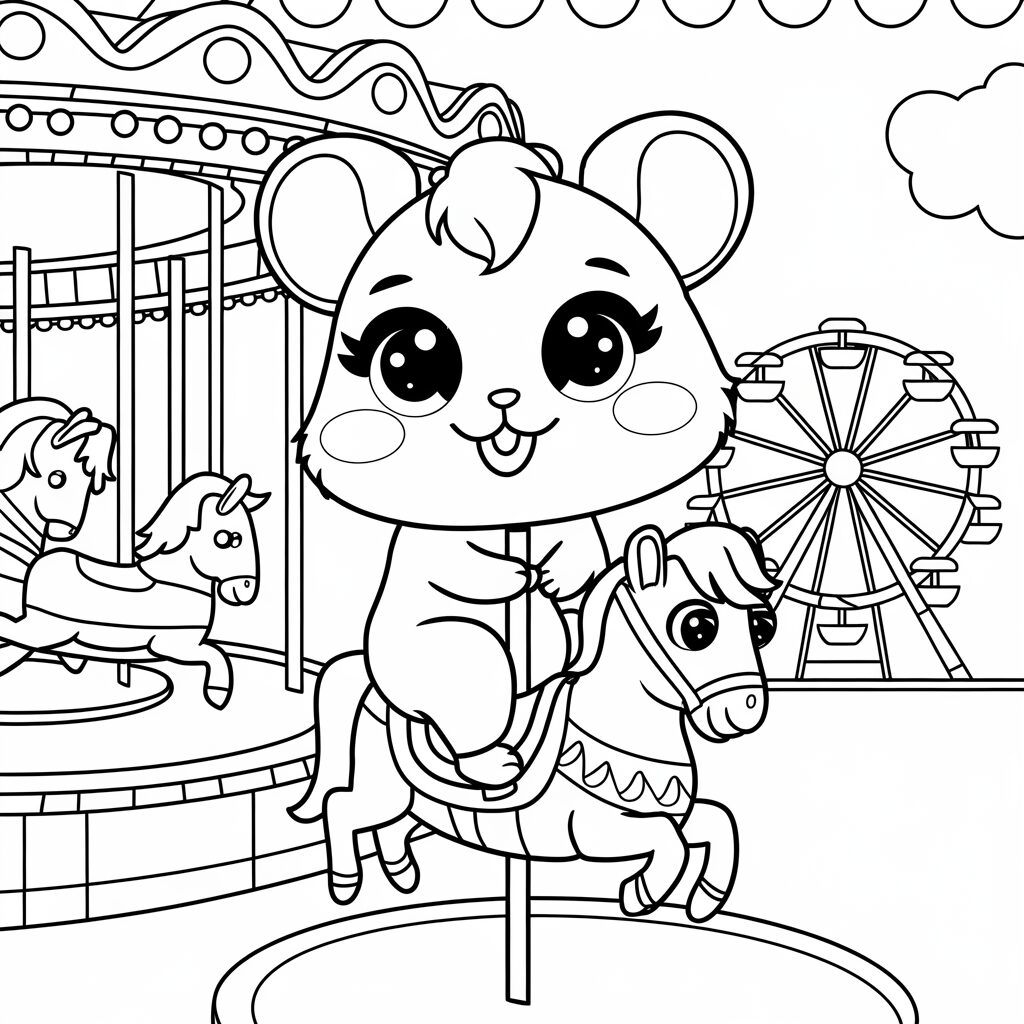 coloring pages hamster