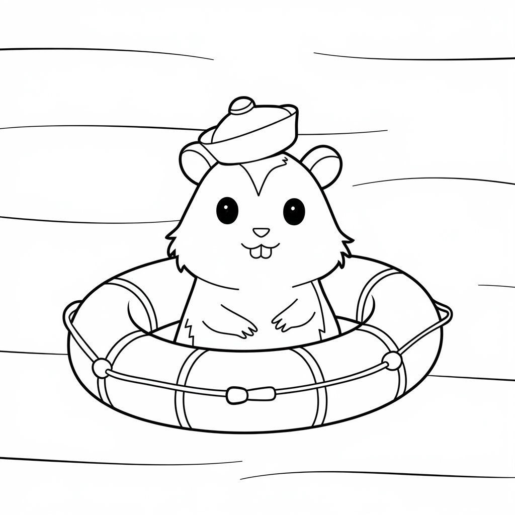 hamster coloring pages printable