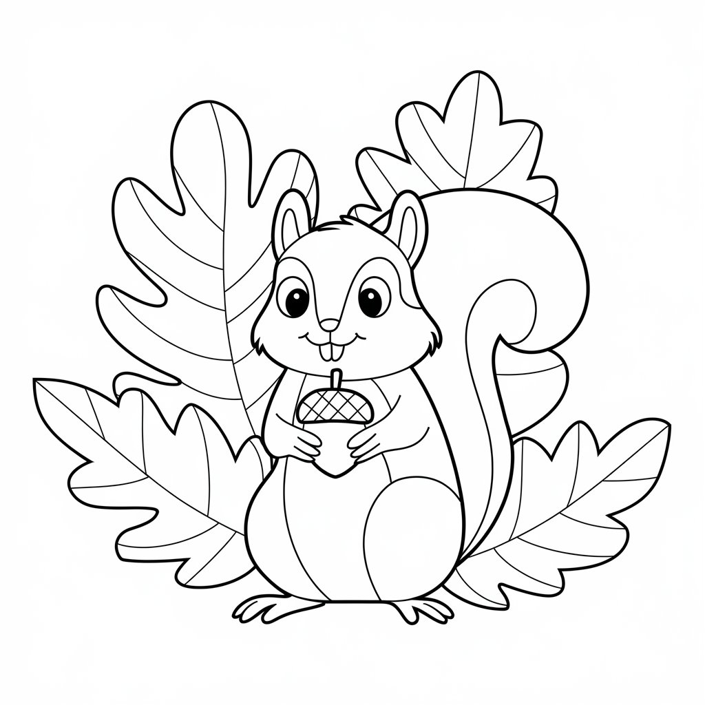 squirrel coloring pages