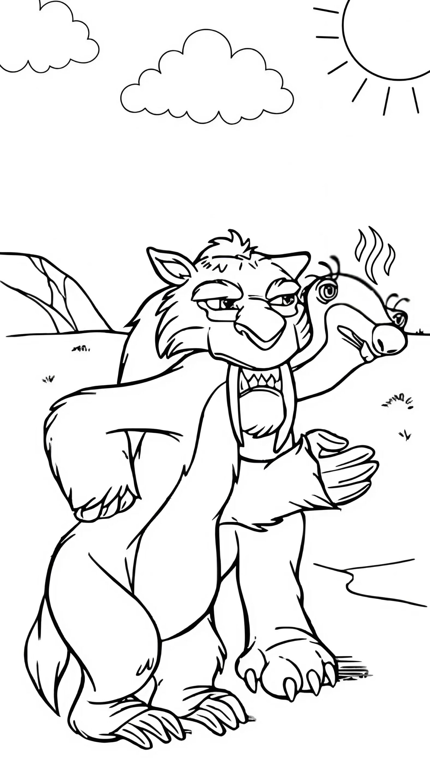 ice age coloring pages printable