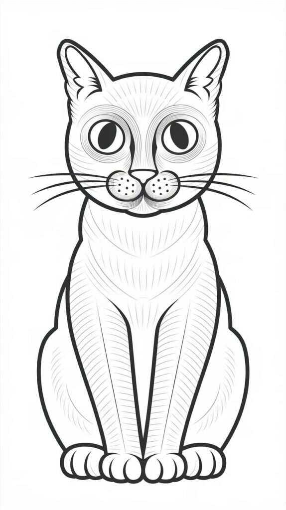 cat coloring pages printable