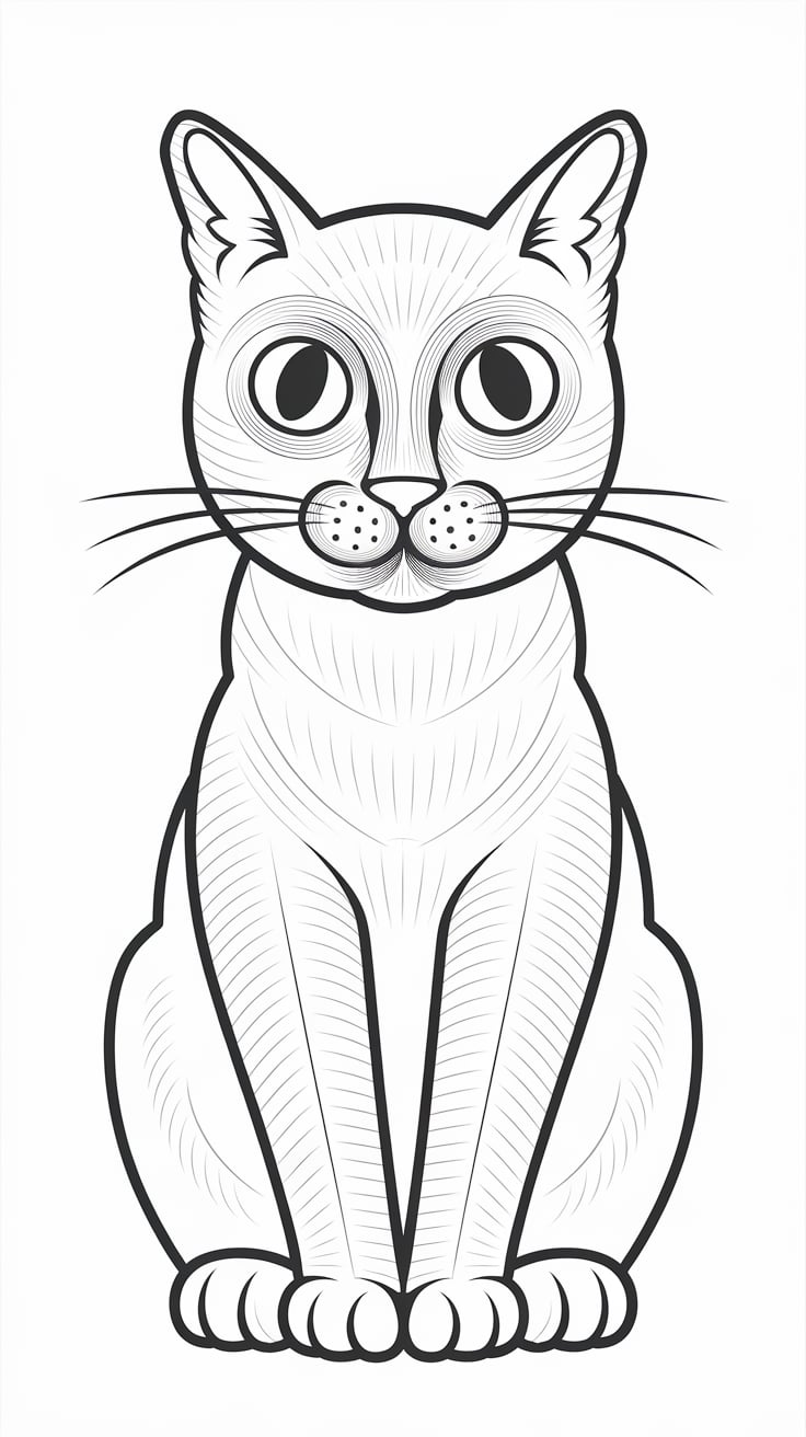 cat coloring pages printable