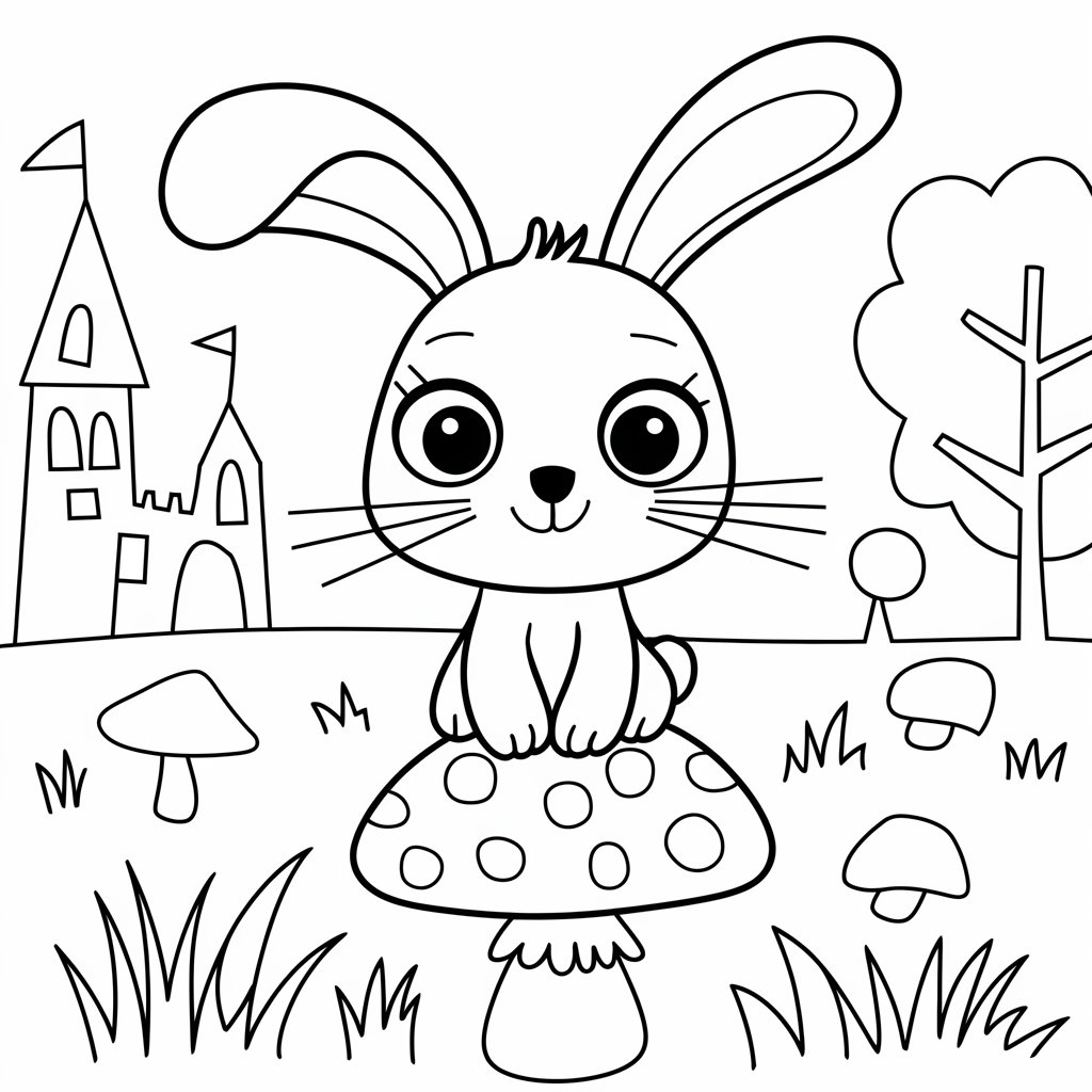 easter rabbit coloring pages