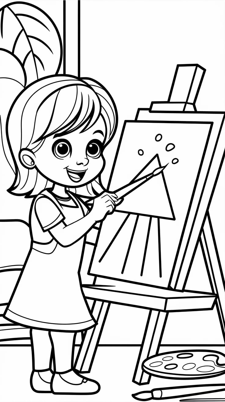 girl elf coloring pages