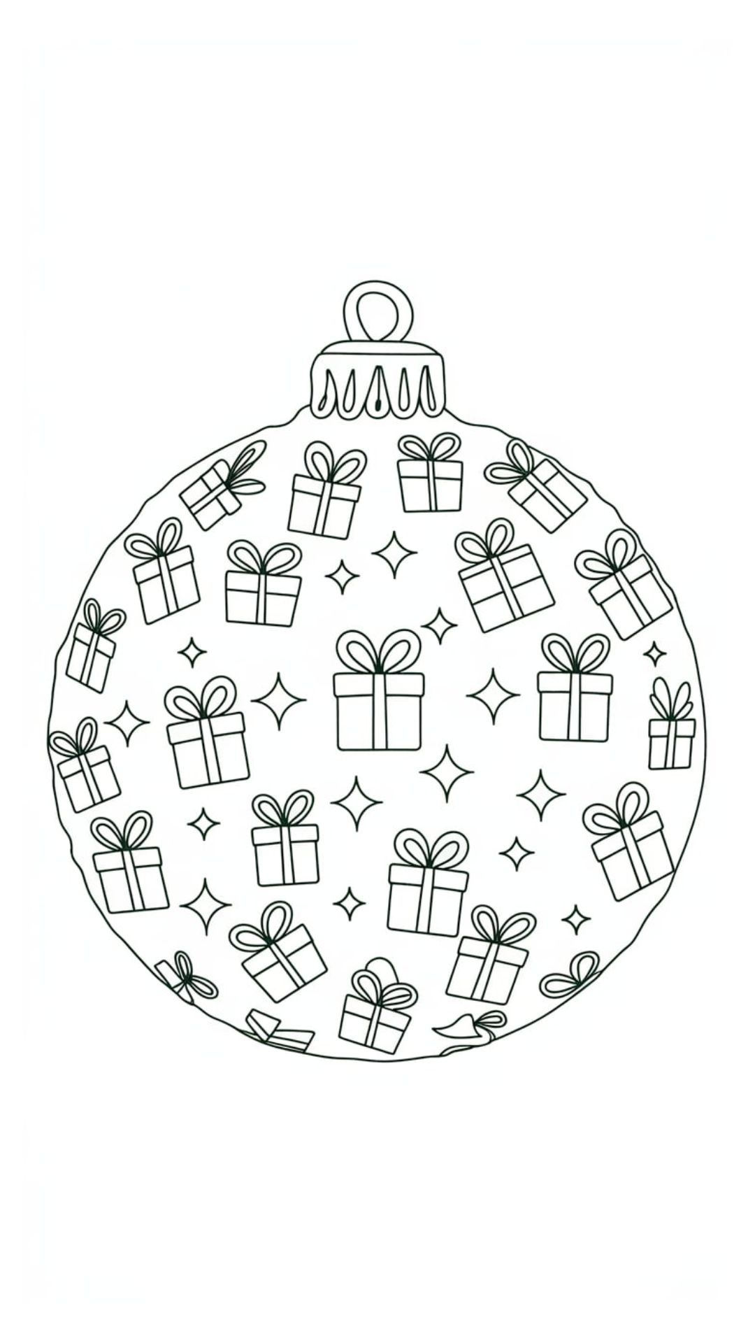 free christmas ornament coloring pages