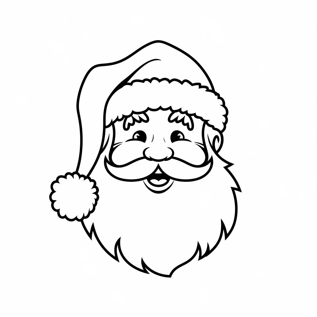 printable santa coloring pages