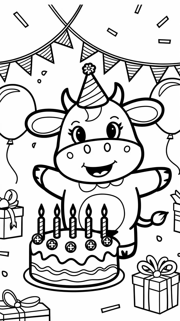 cow coloring pages