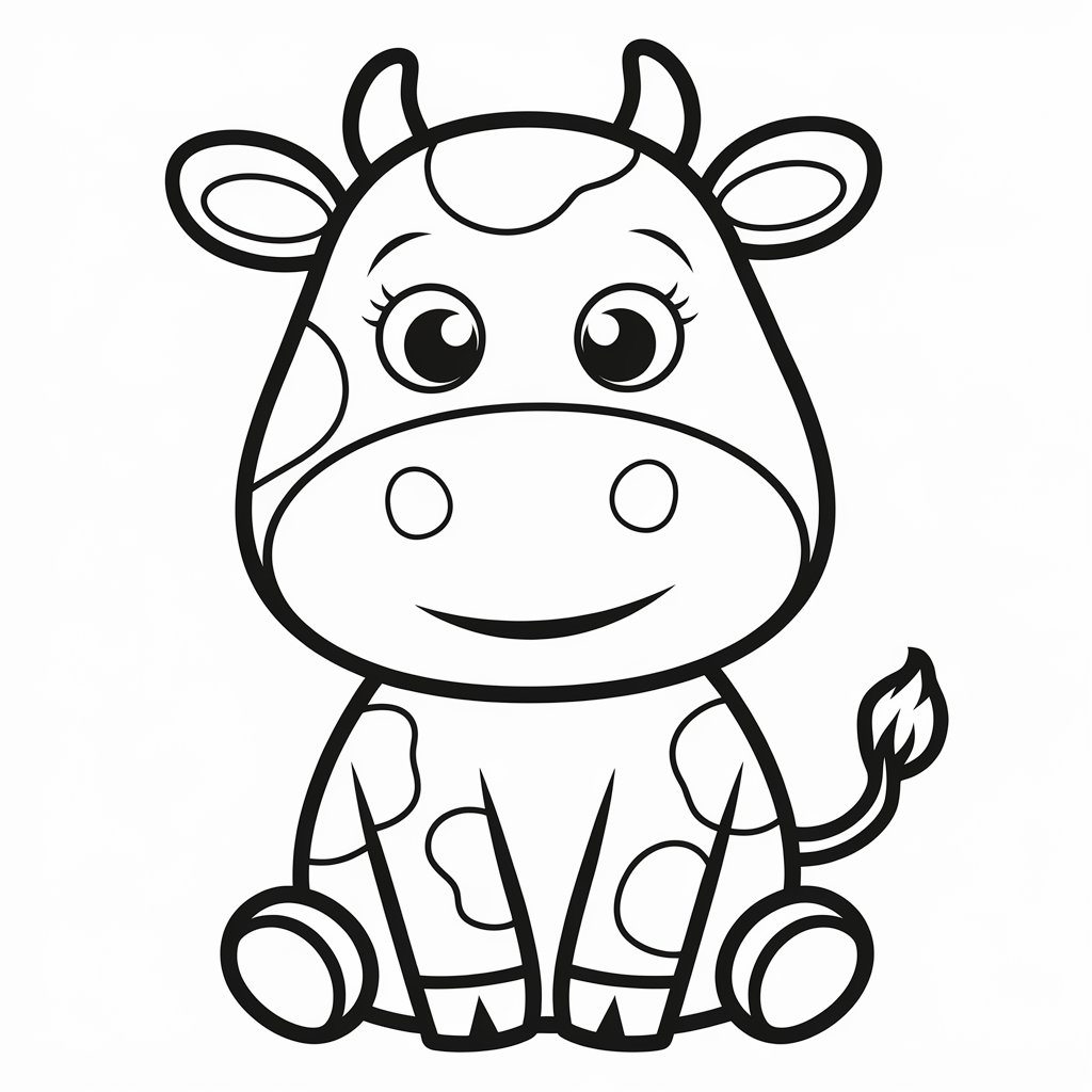 cow coloring page