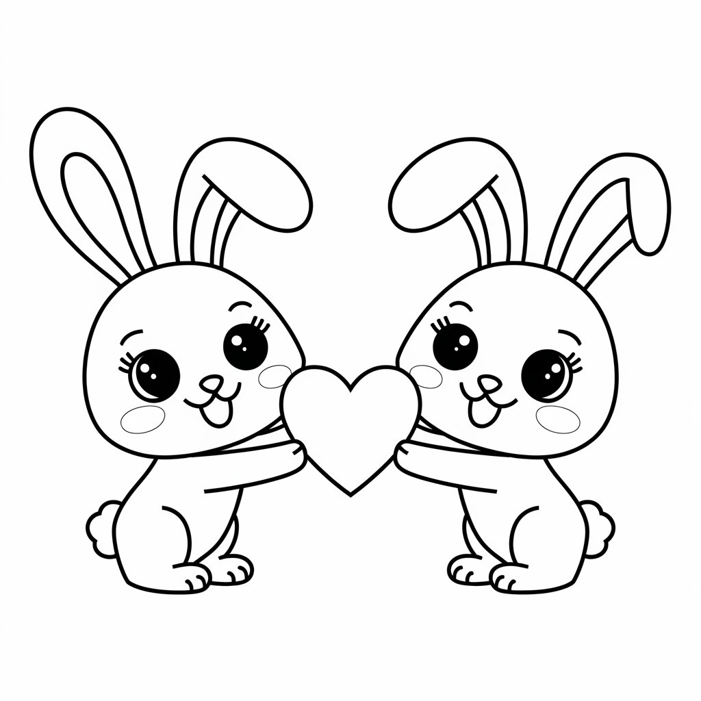 coloring pages rabbit