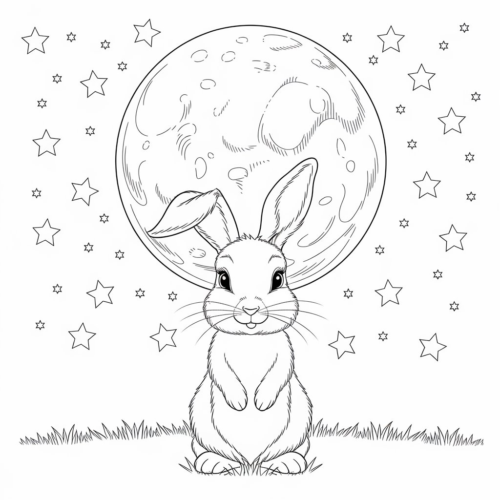 rabbit coloring pages printable