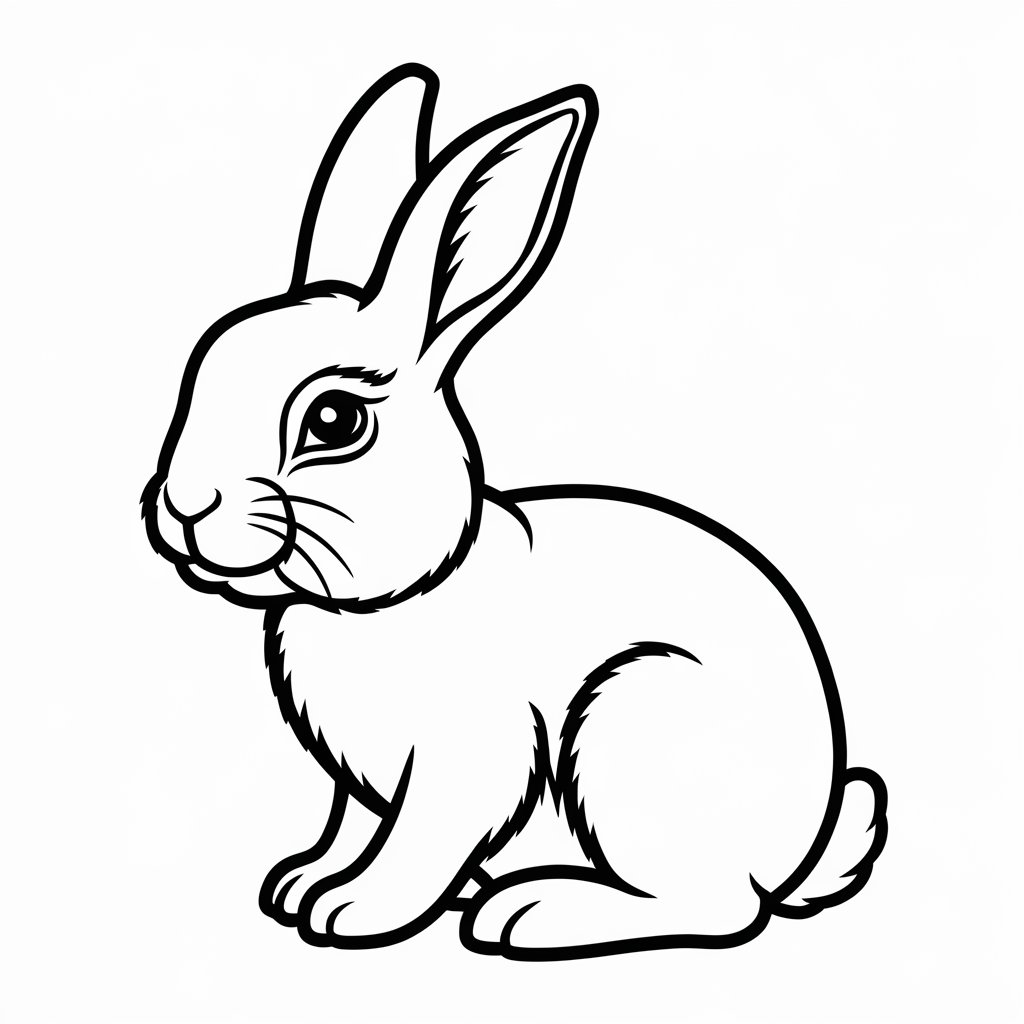 printable bunny rabbit coloring pages