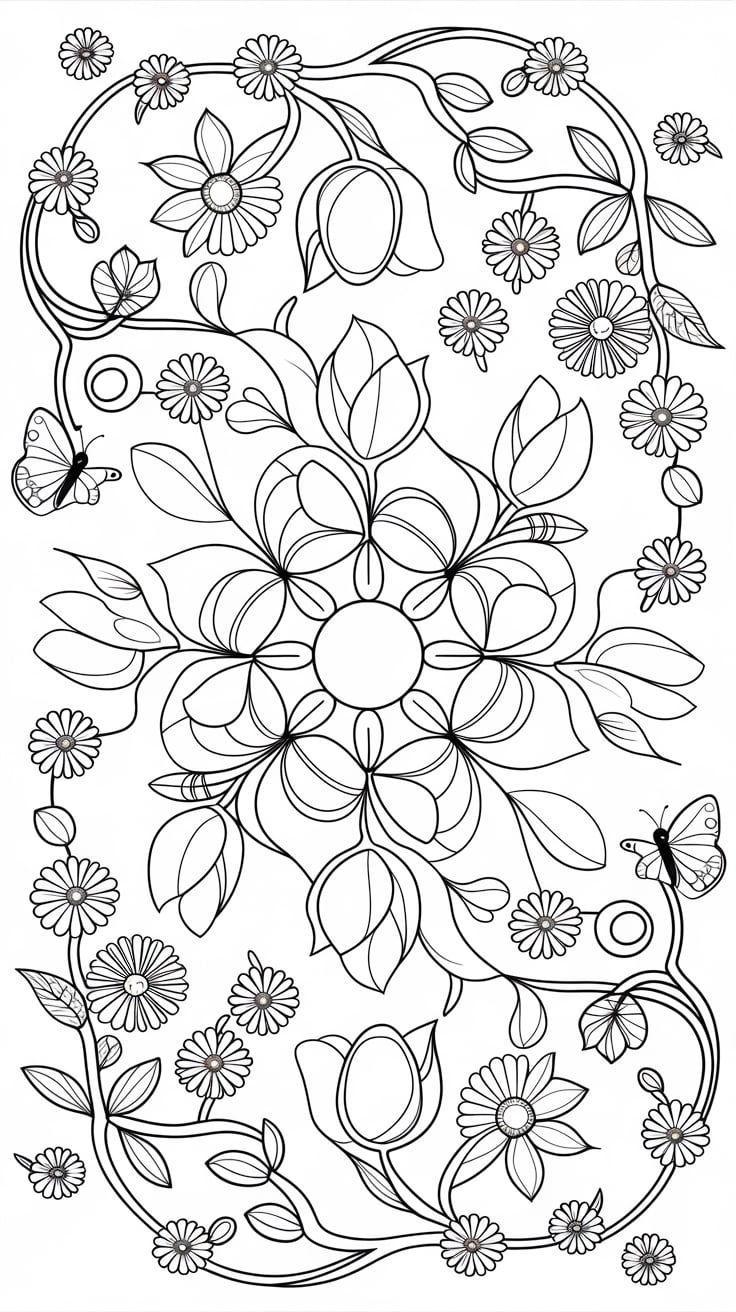 free printable spring coloring pages
