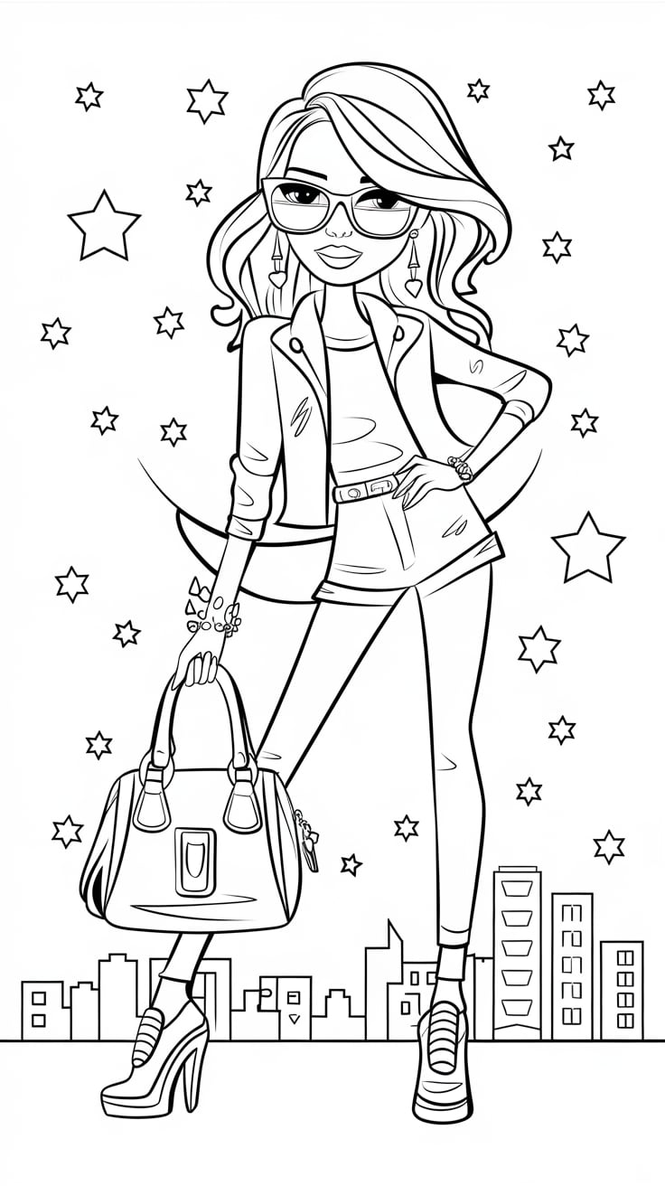 cute girl coloring pages