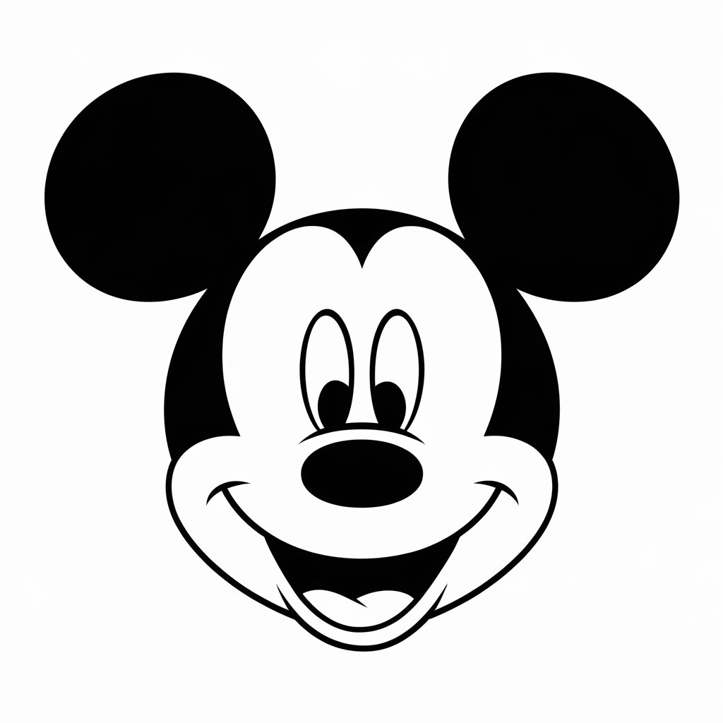 mickey head coloring pages