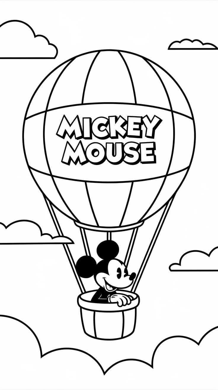 coloring pages mickey mouse