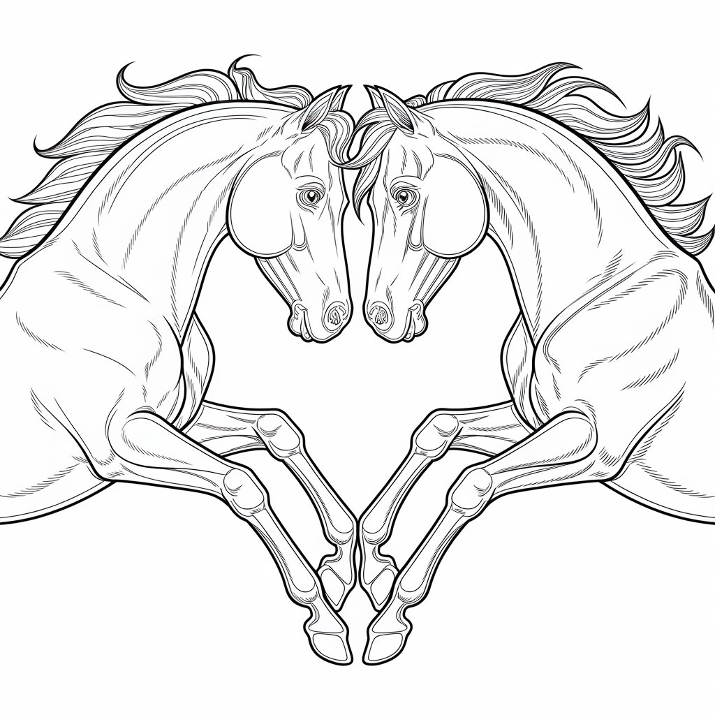 coloring pages of horses