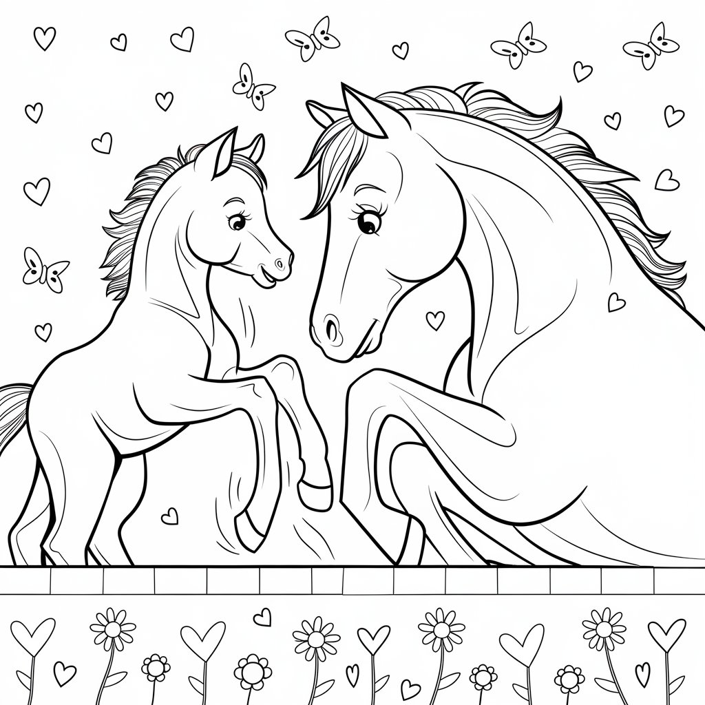 printable horse coloring pages
