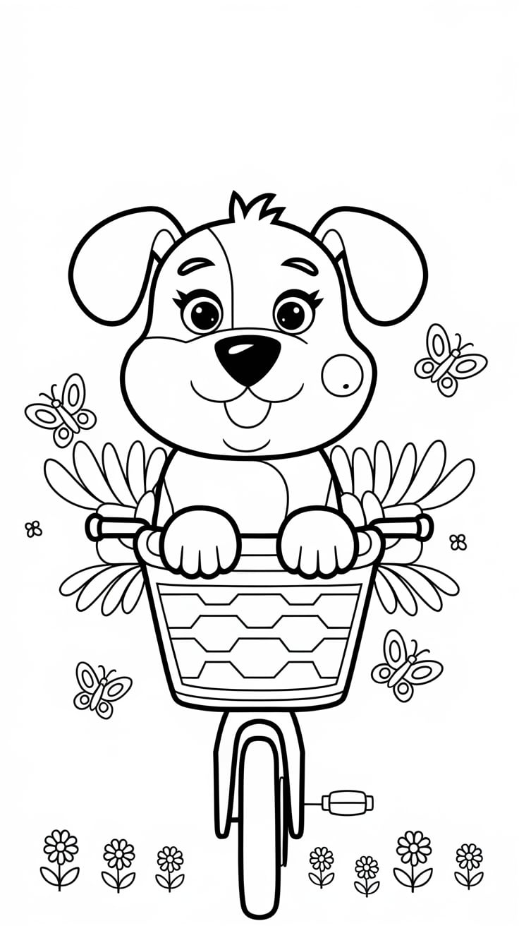 dog coloring page