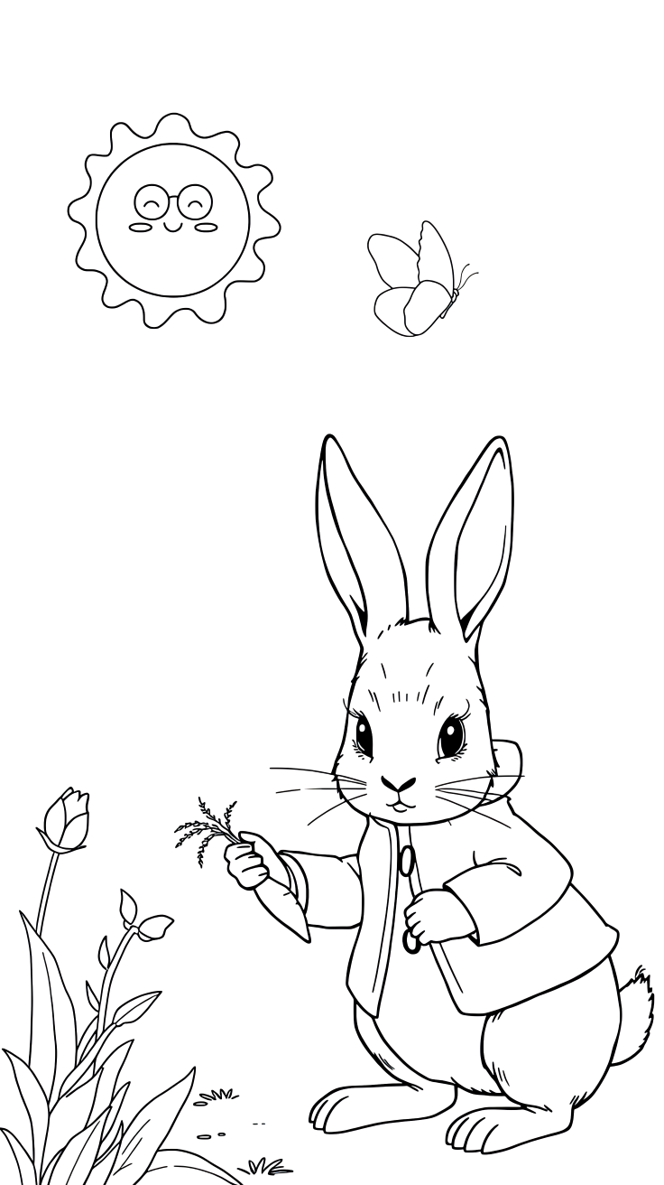 free printable coloring pages of rabbits