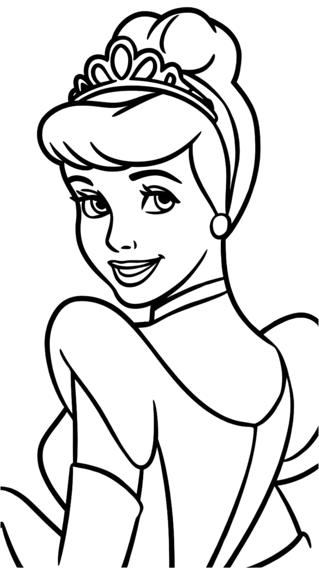 disney princess coloring page