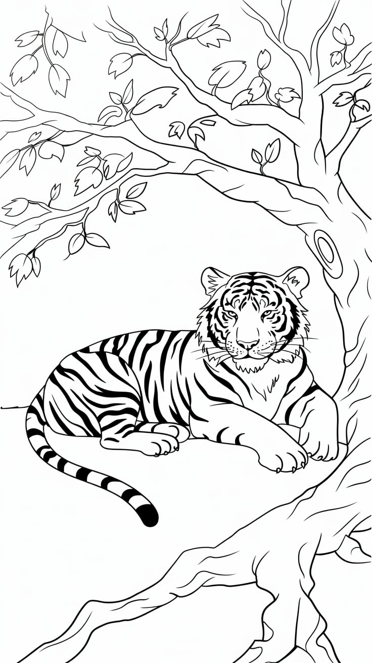 free coloring pages tiger