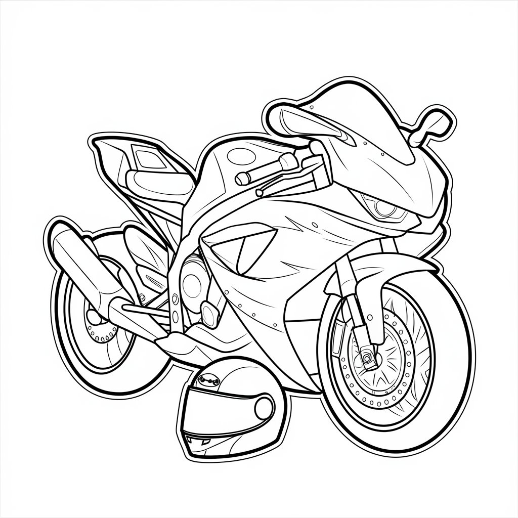 motorcycles coloring pages