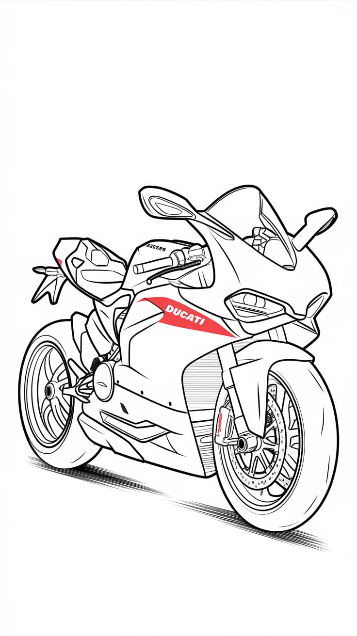 free motorcycle coloring pages