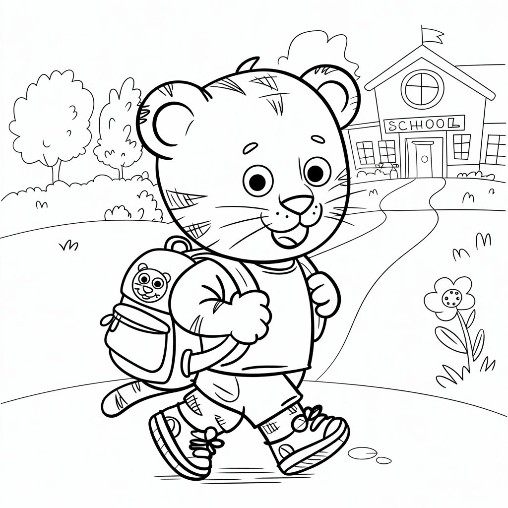 daniel tiger neighborhood coloring pages