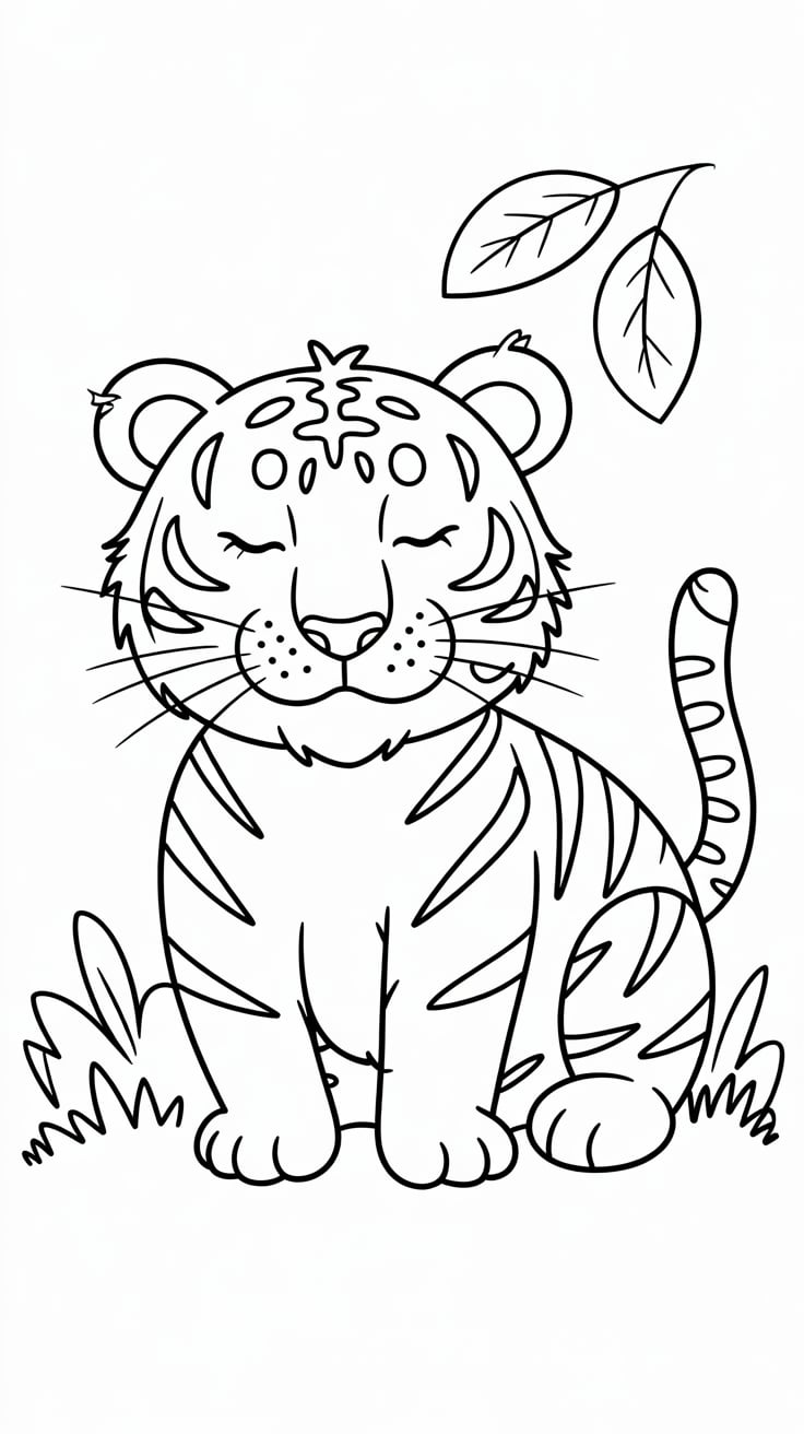 tiger printable coloring pages