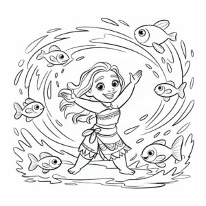 moana coloring pages printable