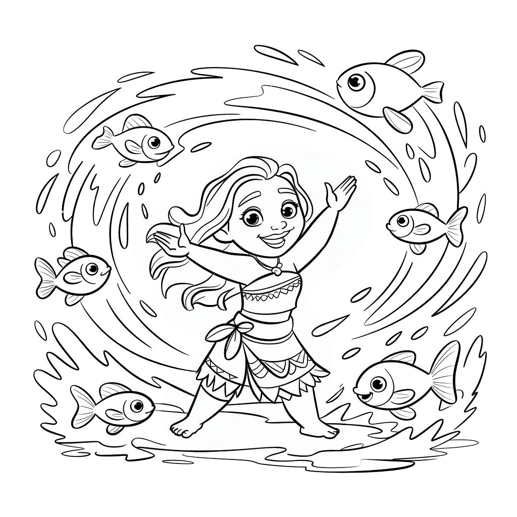 moana coloring pages printable