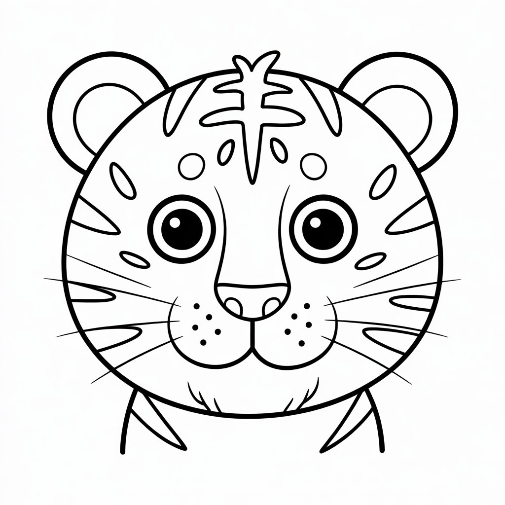 coloring pages of a tiger
