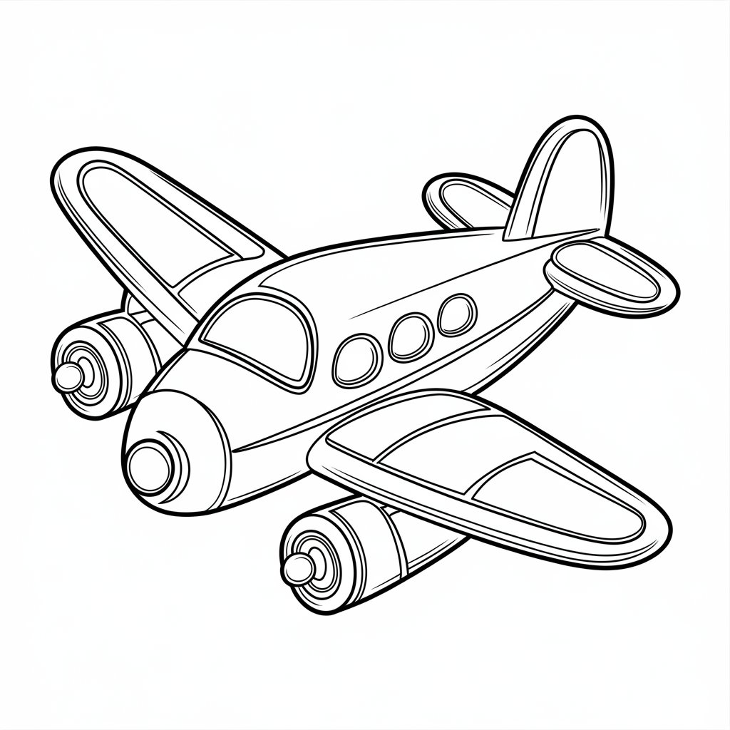 airplane coloring pages to print