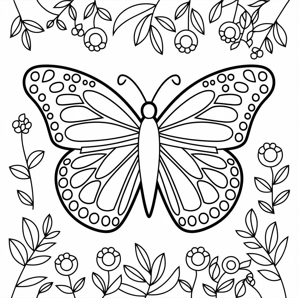 butterfly printable coloring pages