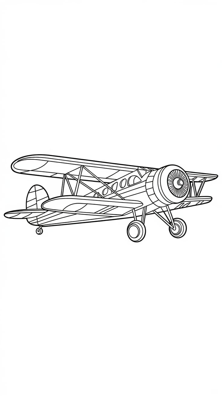 airplane coloring pages
