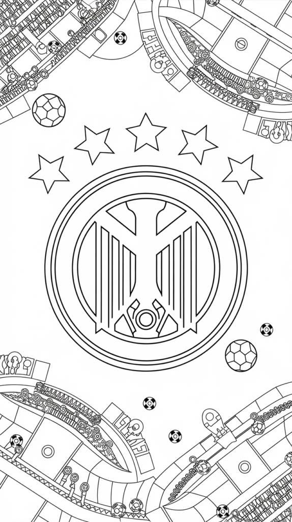 coloring page football
