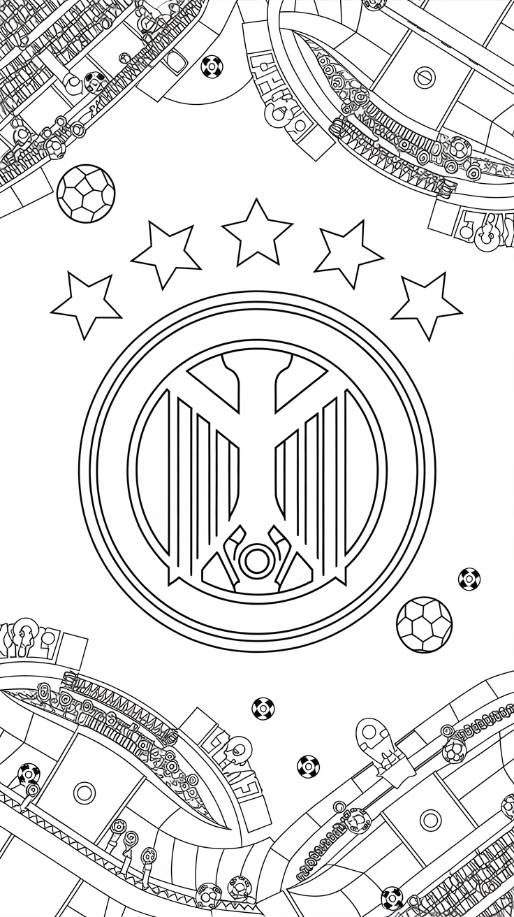 coloring page football