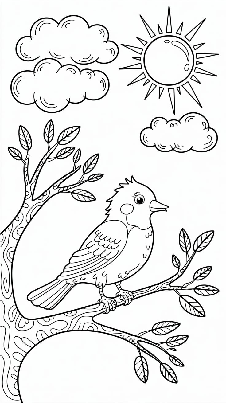 bird coloring pages