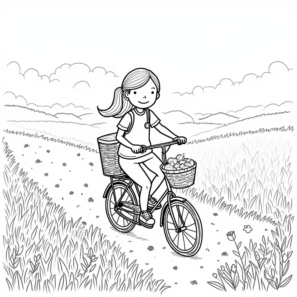 coloring page summer