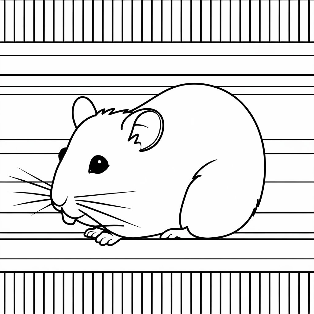 printable hamster coloring pages