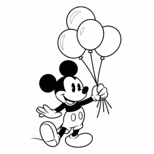 mickey mouse coloring page